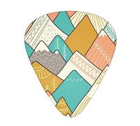Montanhas escandinava Printed Guitar Picks Personalized Guitar Plectrums 12 Pcs For Acoustic Guitar Electric Guitar And Bass Bulk Guitar Pick One Size