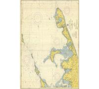 Montauk New York Map Journal: Vintage Map Notebook
