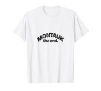 Montauk New York The End Long Island Hamptons Summer Ocean Value Graphic T-Shirt, Men, White, M