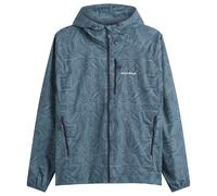 Montbell Men's Wind Blast Print Hooded Jacket Blue