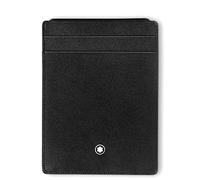 Montblanc 4cc 130070 Leather ID Card Holder 12 cm x 9 cm x 0.5 cm Black, Black, 12cm, Modern