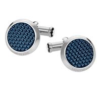 Montblanc Cufflinks Meisterstuck Blue Hexagon Inlay - Blue MNT-065
