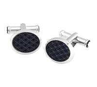 Montblanc Cufflinks_MST_Steel_Lacquer_Oval Cufflinks 126132