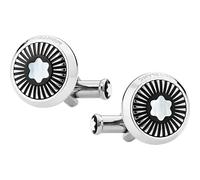 Montblanc Cufflinks Round Star MOP Rays - Silver MNT-494