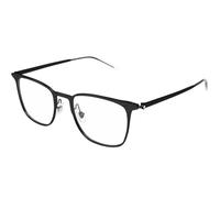 MONTBLANC Eyeglasses Black-black-transparent/Lens Height: 38,40 Lens Diagonal: 57,40 Shape Description: Rectangular/Squared
