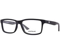MONTBLANC Eyeglasses Black-black-transparent/Lens Height: 38,90 Lens Diagonal: 61,10 Shape Description: Rectangular/Squared