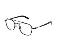 MONTBLANC Eyeglasses Black-black-transparent/Lens Height: 41,80 Lens Diagonal: 54,60 Shape Description: Geometrical/directional