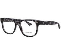 MONTBLANC Eyeglasses Black-black-transparent/Lens Height: 44,00 Lens Diagonal: 57,90 Shape Description: Rectangular/Squared