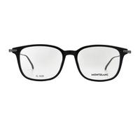 MONTBLANC Eyeglasses Black-ruthenium-transparent/Lens Height: 42,10 Lens Diagonal: 58,80 Shape Description: Cat Eye