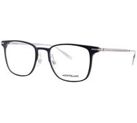 MONTBLANC Eyeglasses Blue-silver-transparent/Lens Height: 42,70 Lens Diagonal: 57,60 Shape Description: Rectangular/Squared