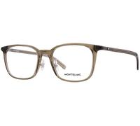 MONTBLANC Eyeglasses Brown-brown-transparent/Lens Height: 40,90 Lens Diagonal: 56,70 Shape Description: Rectangular/Squared