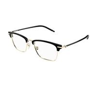 MONTBLANC Eyeglasses Gold-black-transparent/Lens Height: 39,20 Lens Diagonal: 56,70 Shape Description: Rectangular/Squared