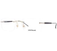 MONTBLANC Eyeglasses Gold-gold-transparent/Lens Height: 36,80 Lens Diagonal: 59,50 Shape Description: Rectangular/Squared