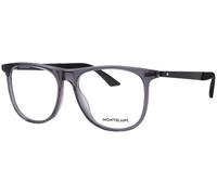 MONTBLANC Eyeglasses Grey-black-transparent/Lens Height: 45,10 Lens Diagonal: 60,30 Shape Description: Rectangular/Squared