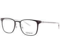 MONTBLANC Eyeglasses Grey-silver-transparent/Lens Height: 42,70 Lens Diagonal: 57,60 Shape Description: Rectangular/Squared