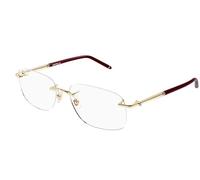 MONTBLANC Eyeglasses Grey-silver-transparent/Lens Height: 43,00 Lens Diagonal: 56,10 Shape Description: Rectangular/Squared