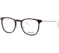 MONTBLANC Eyeglasses Havana-gold-transparent/Lens Height: 43,00 Lens Diagonal: 56,10 Shape Description: Rectangular/Squared