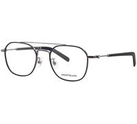 MONTBLANC Eyeglasses Ruthenium-ruthenium-transparent/Lens Height: 41,80 Lens Diagonal: 54,60 Shape Description: Geometrical/directional