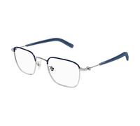MONTBLANC Eyeglasses Silver-silver-transparent/Lens Height: 39,80 Lens Diagonal: 55,00 Shape Description: Rectangular/Squared