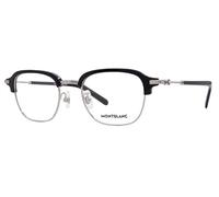 MONTBLANC Eyeglasses Silver-silver-transparent/Lens Height: 40,30 Lens Diagonal: 54,00 Shape Description: Rectangular/Squared