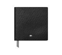 Montblanc Fine Stationery 118036 Notebook Black Leather Cover Lined Pages 14 x 9 cm