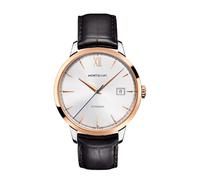 Montblanc Heritage Spirit Automatic Black Leather Strap Watch