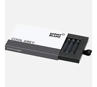 MONTBLANC INK CART COOL GREY 1PACK=8CART PF BRAND