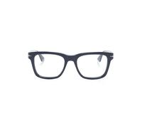 Montblanc logo-plaque square-frame glasses - Blue One Size