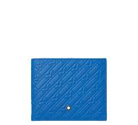Montblanc M_Gram 130027 Wallet 8cc Leather 11 cm x 9.5 cm x 1 cm Blue, Blue, 11 cm, Modern
