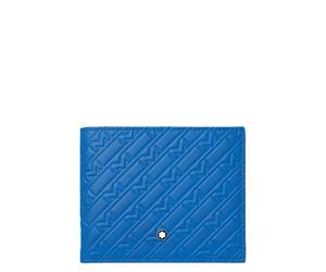 Montblanc M_Gram 130027 Wallet 8cc Leather 11 cm x 9.5 cm x 1 cm Blue, Blue, 11 cm, Modern