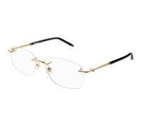 Montblanc MB0071O 003 Man Optical frames Metal Gold Transparent Squared