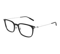 Montblanc MB0100O 009 Man Optical frames Injected Black Transparent Squared