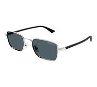Montblanc MB0339S Asian Fit 003 Men's Sunglasses Silver Size 53