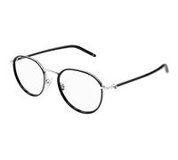 Montblanc MB0342OA 001 Man Optical frames Metal Silver Transparent Round