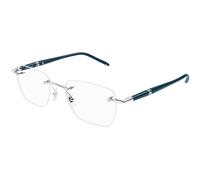 Montblanc MB0346O 002 Man Optical frames Metal Silver Transparent Squared