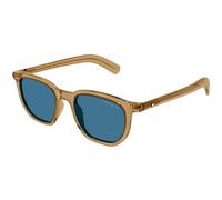 Montblanc MB0352S 005 Man Sunglasses Brown Blue Squared