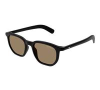 Montblanc MB0352S 007 Man Sunglasses Acetate Black Brown Squared