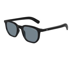Montblanc MB0352S 008 Man Sunglasses Acetate Black Blue Squared
