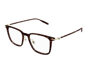 Montblanc MB0354O 002 Man Optical frames Injected Havana Transparent Squared