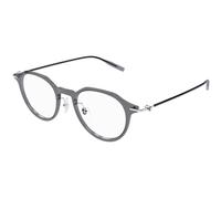 Montblanc MB0355O 003 Man Optical frames Injected Grey Transparent Round
