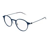 Montblanc MB0357O 004 Man Optical frames Blue Transparent Round
