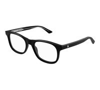 Montblanc MB0385O 008 Man Optical frames Acetate Black Transparent Squared