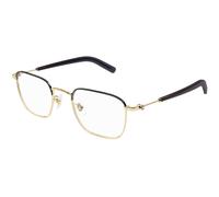 Montblanc MB0389O 008 Man Optical frames Metal Gold Transparent Squared