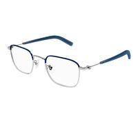 Montblanc MB0389O 009 Man Optical frames Metal Silver Transparent Squared