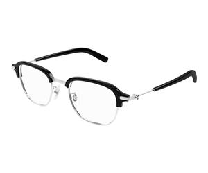 Montblanc MB0390O 001 Man Optical frames Metal Silver Transparent Squared