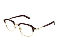 Montblanc Man MB0390O 003 Vista frames Metal Gold Transparent Squared