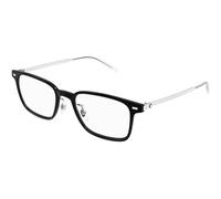 Montblanc MB0394ON 005 Man Optical frames Injected Black Transparent Squared