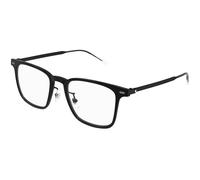 MONTBLANC Eyeglasses Black-black-transparent/Lens Height: 42,10 Lens Diagonal: 57,00 Shape Description: Rectangular/Squared
