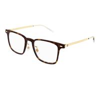 Montblanc MB0395ON 003 Man Optical frames Injected Havana Transparent Squared