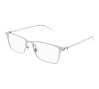 Montblanc MB0396ON 008 Man Optical frames Silver Transparent Squared